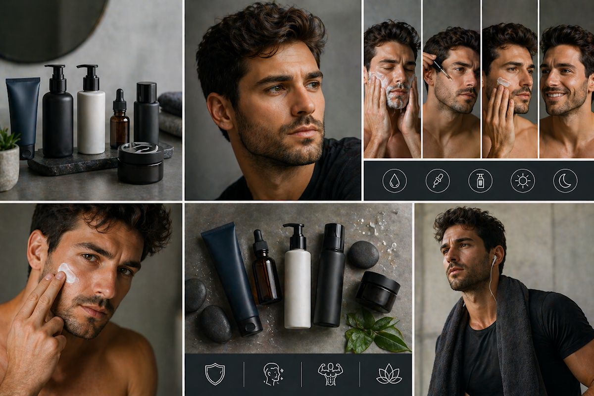 Cosmética masculina rutinas