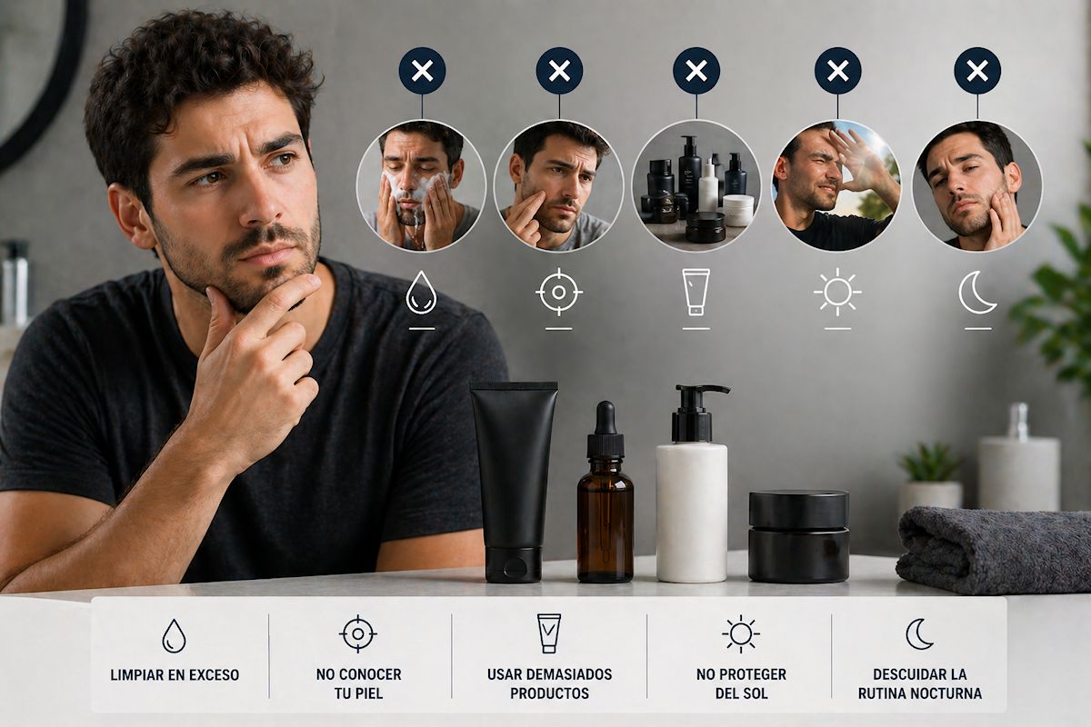 Errores comunes cosmética masculina