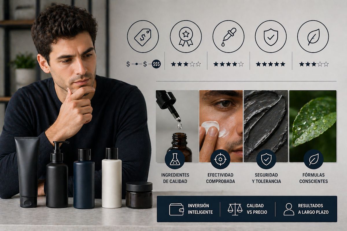 Precios cosmética masculina